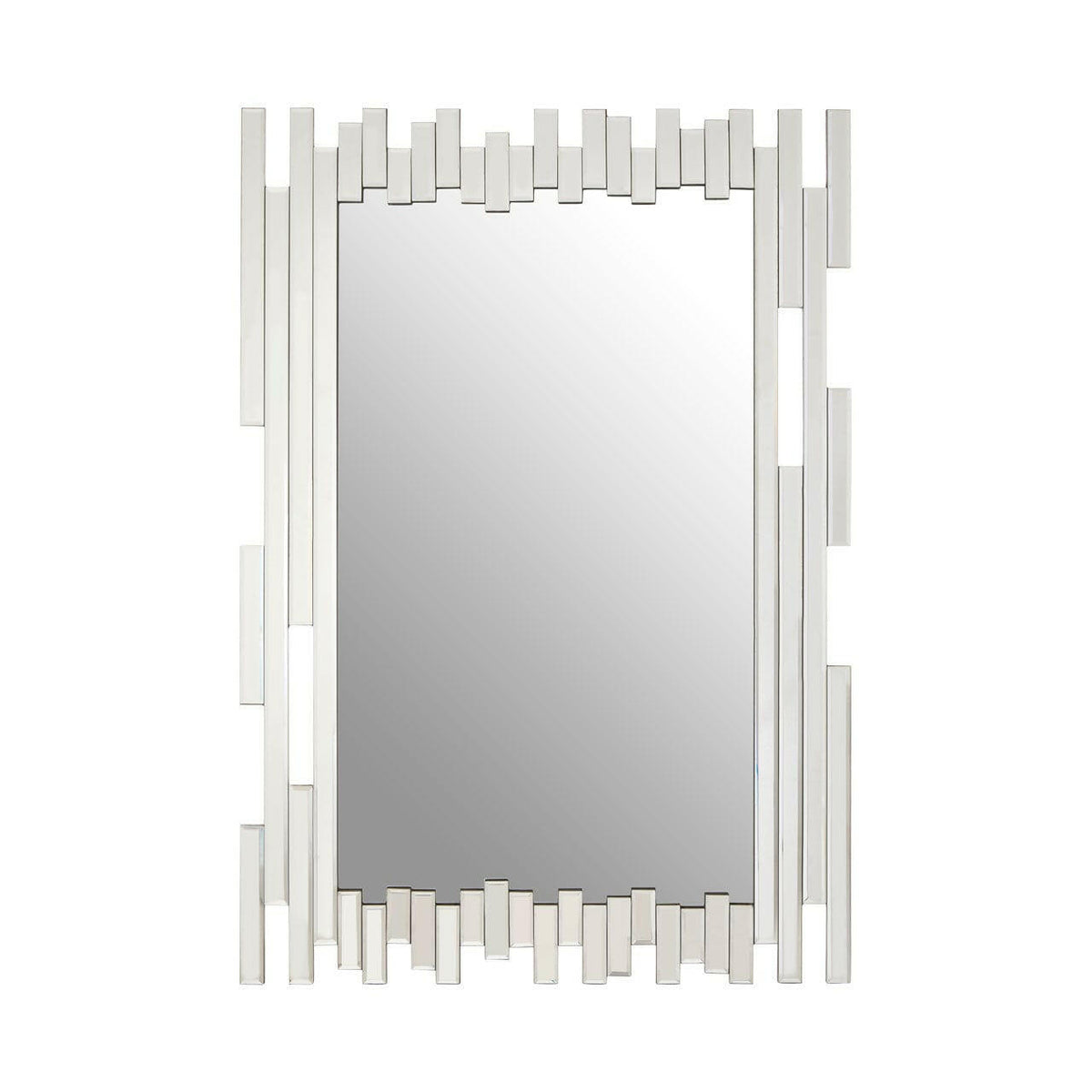 Puzzle Wall Mirror With Cut Out Frame.