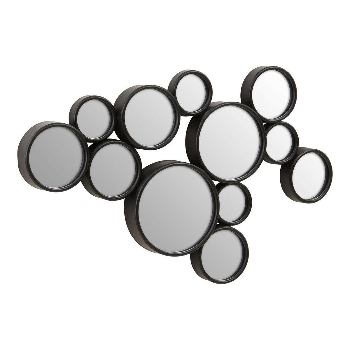 Persephone Black Finish Wall Mirror.