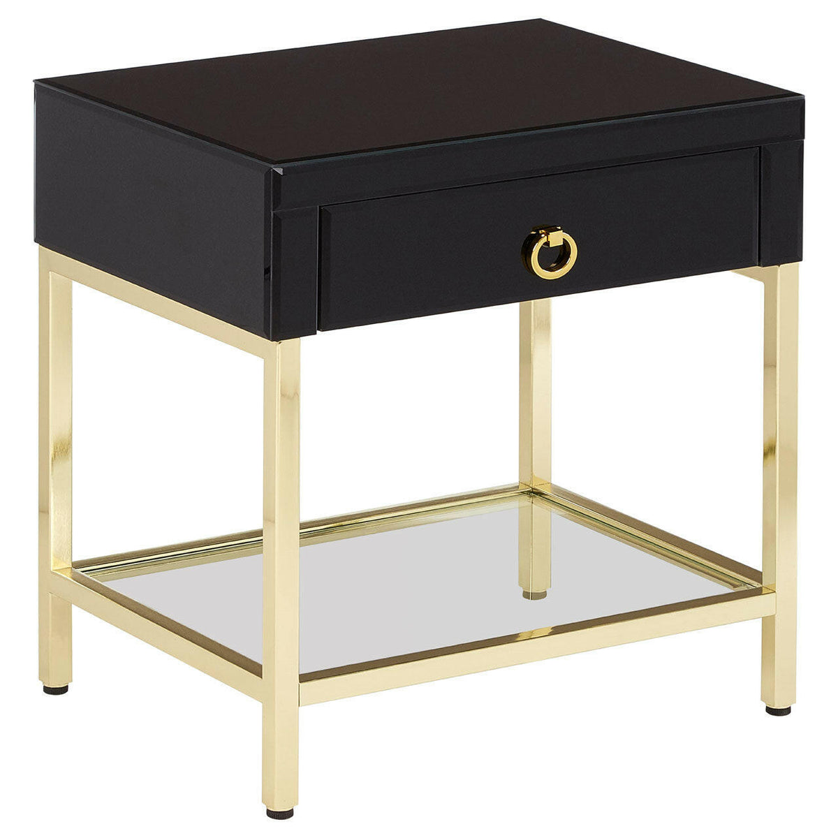 Kensington Townhouse Gold Finish Side Table.