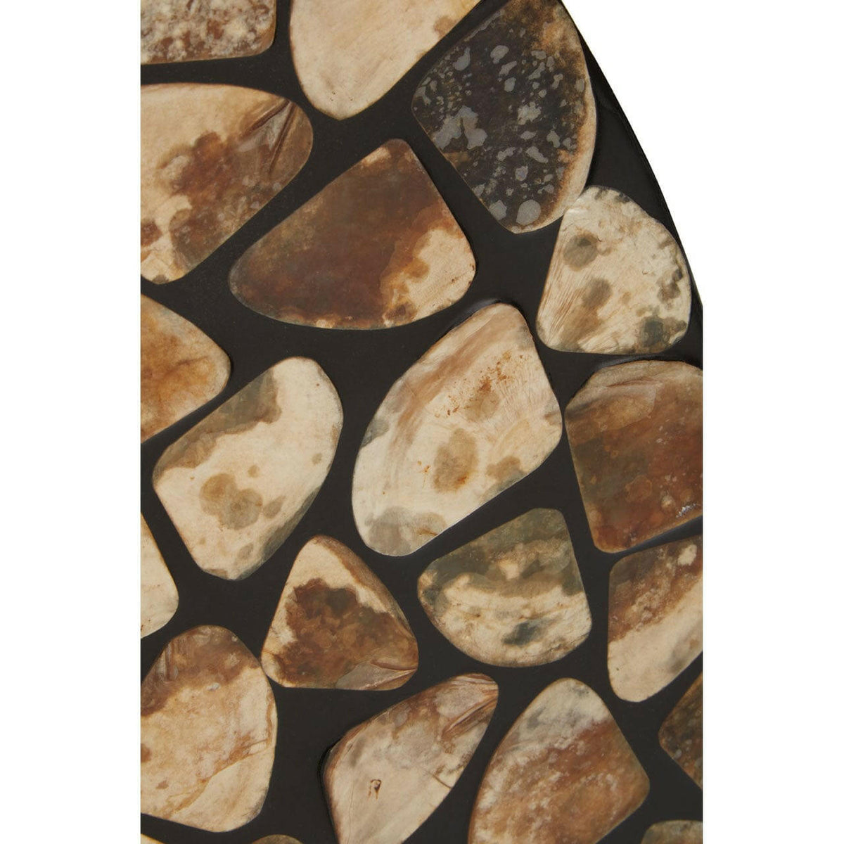 Palu Black And Amber Wall Mirror.