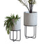 Bromyard Metal Planter Set of 2 White | OUTLET.