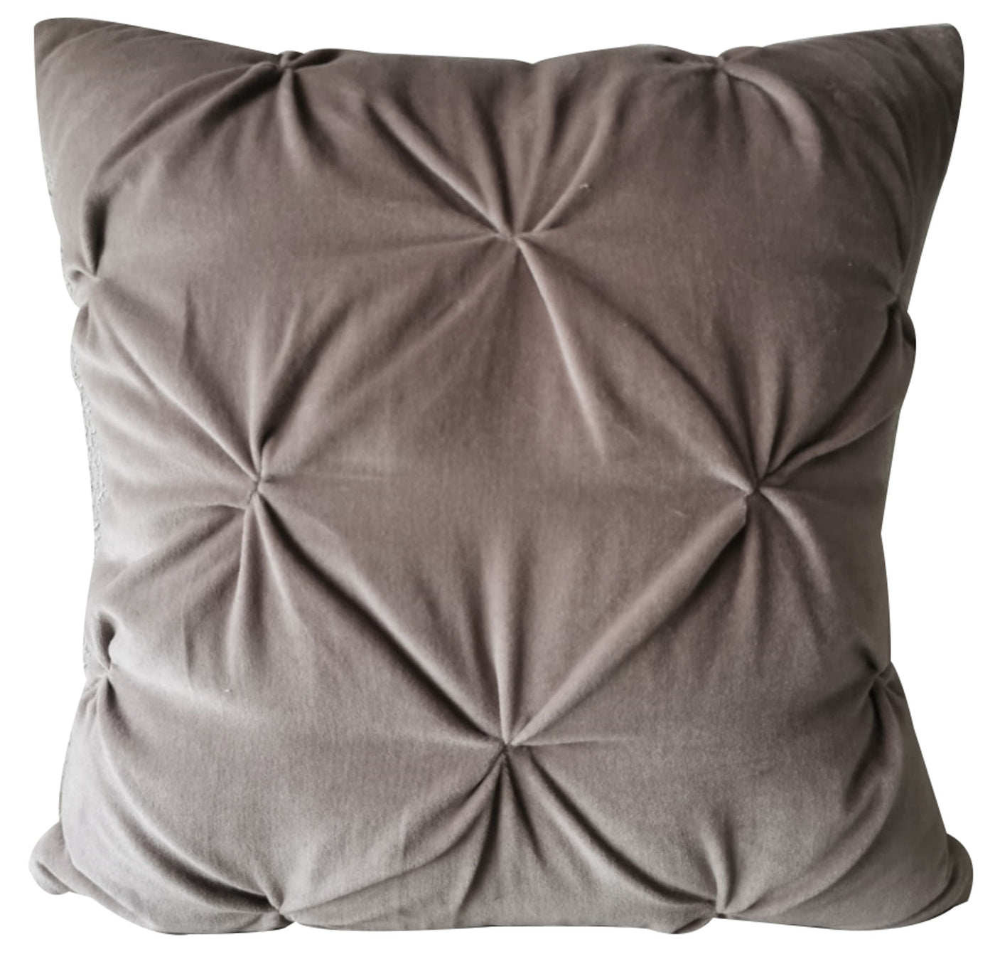 Bodhi Accessories Earolstone Velvet Cushion Neutral House of Isabella UK