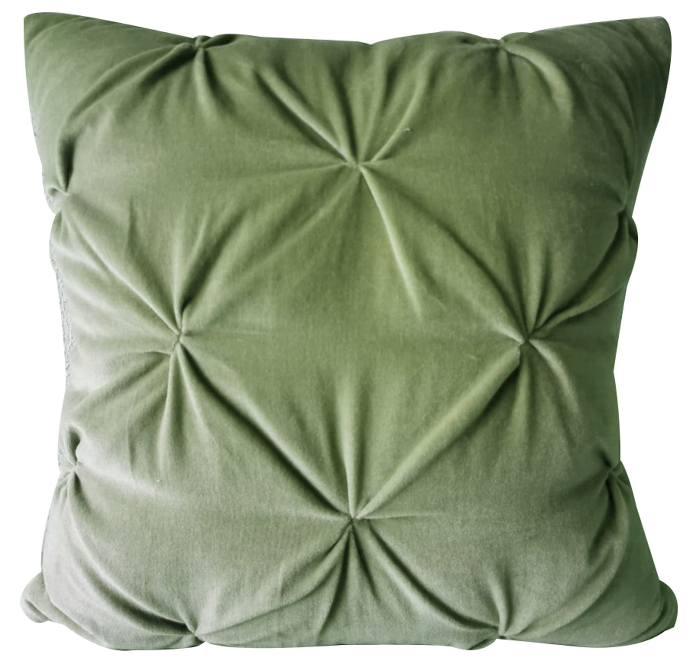 Bodhi Accessories Earolstone Velvet Cushion Sage House of Isabella UK