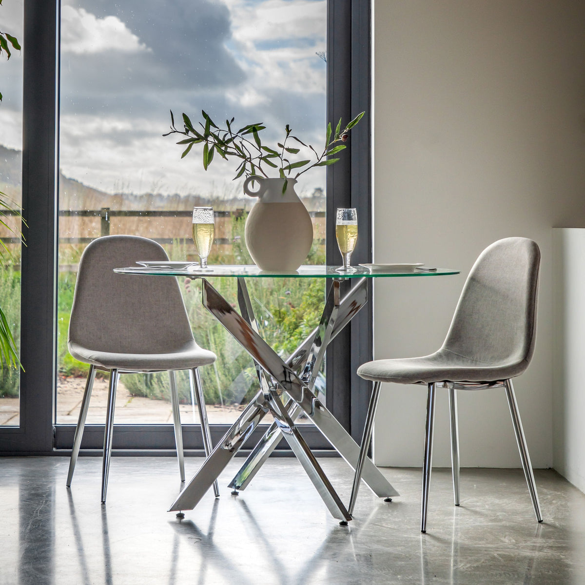 Ebbw Pitcher Vase Large White Natural.