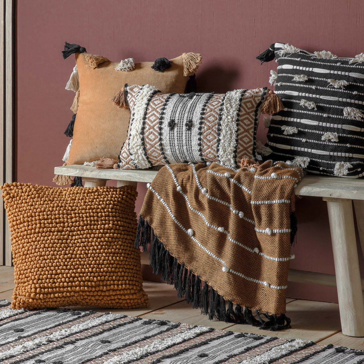 Ellesmere Cushion Camel.