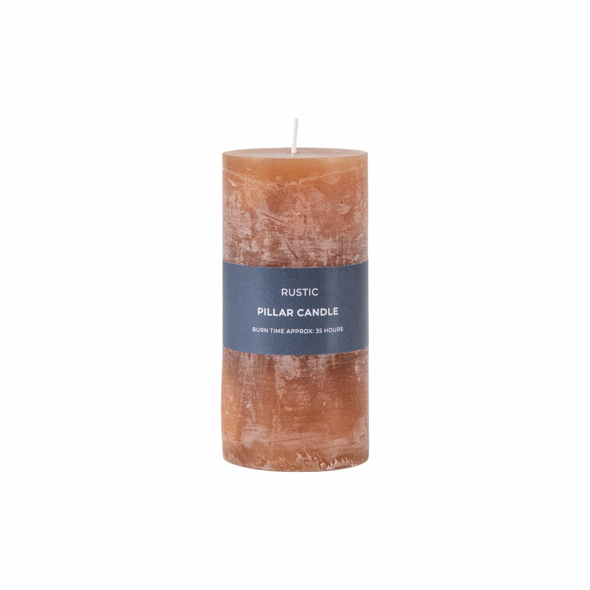 Evercreech Candle Rustic Amber Large 2pk.