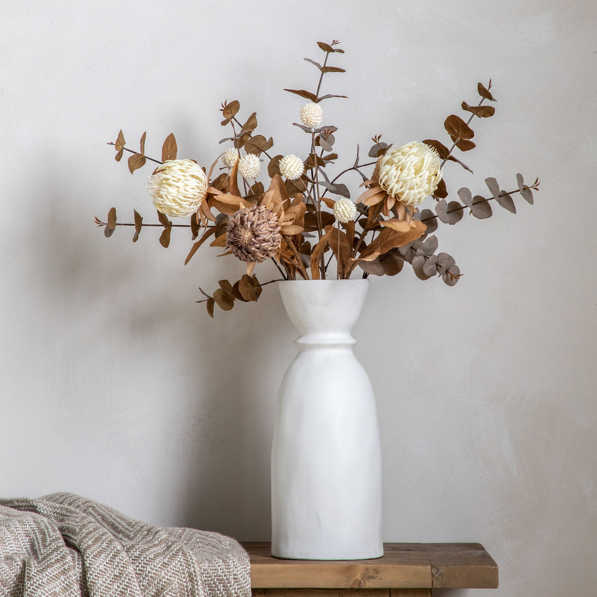 Hall Bottle Vase White.