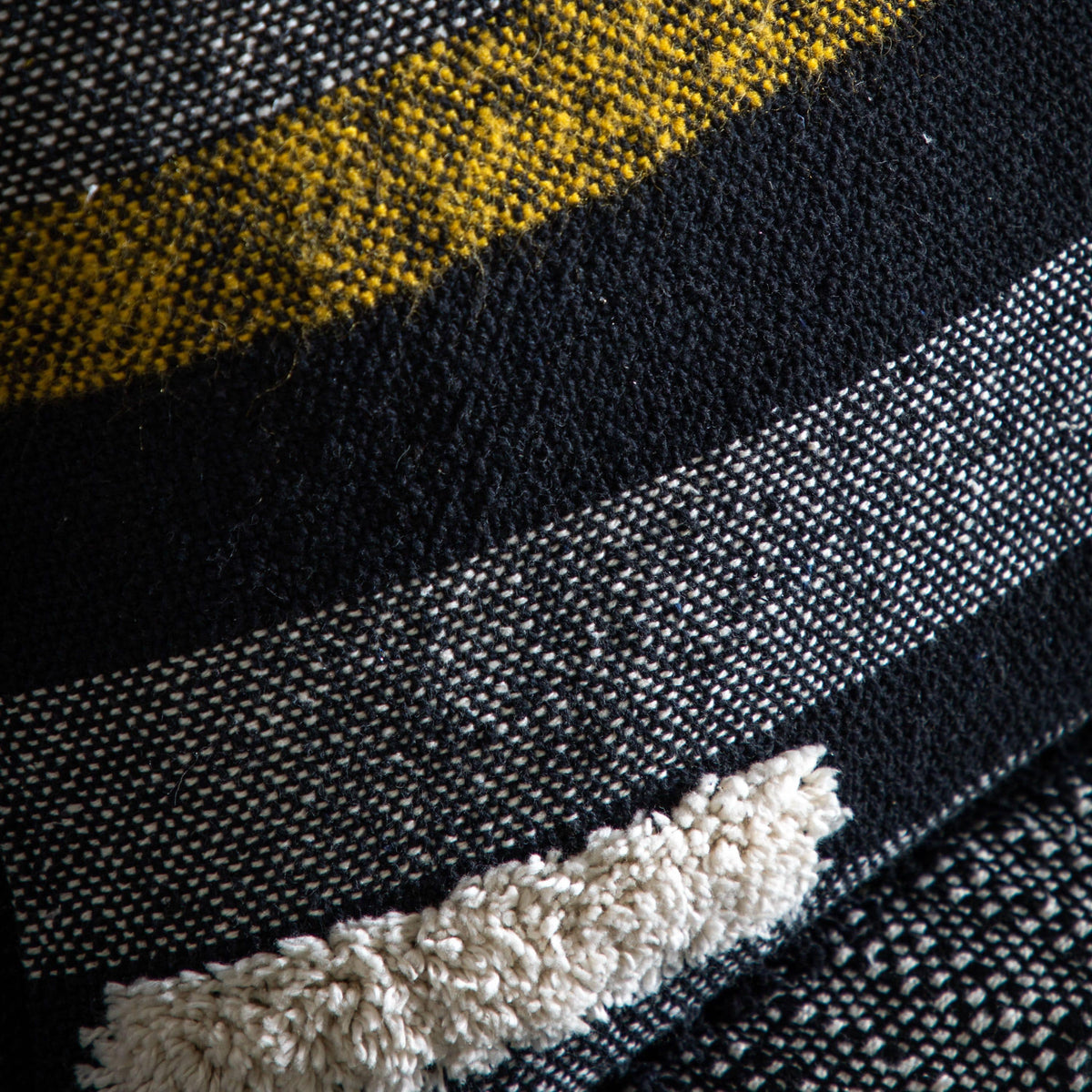 Haxby Blocks Cushion with Fringe.