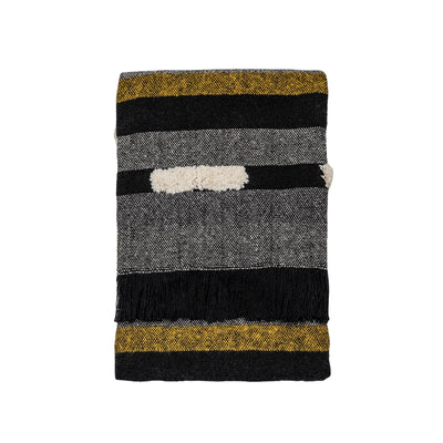 Bodhi Accessories Haxby Blocks Throw with Fringe House of Isabella UK