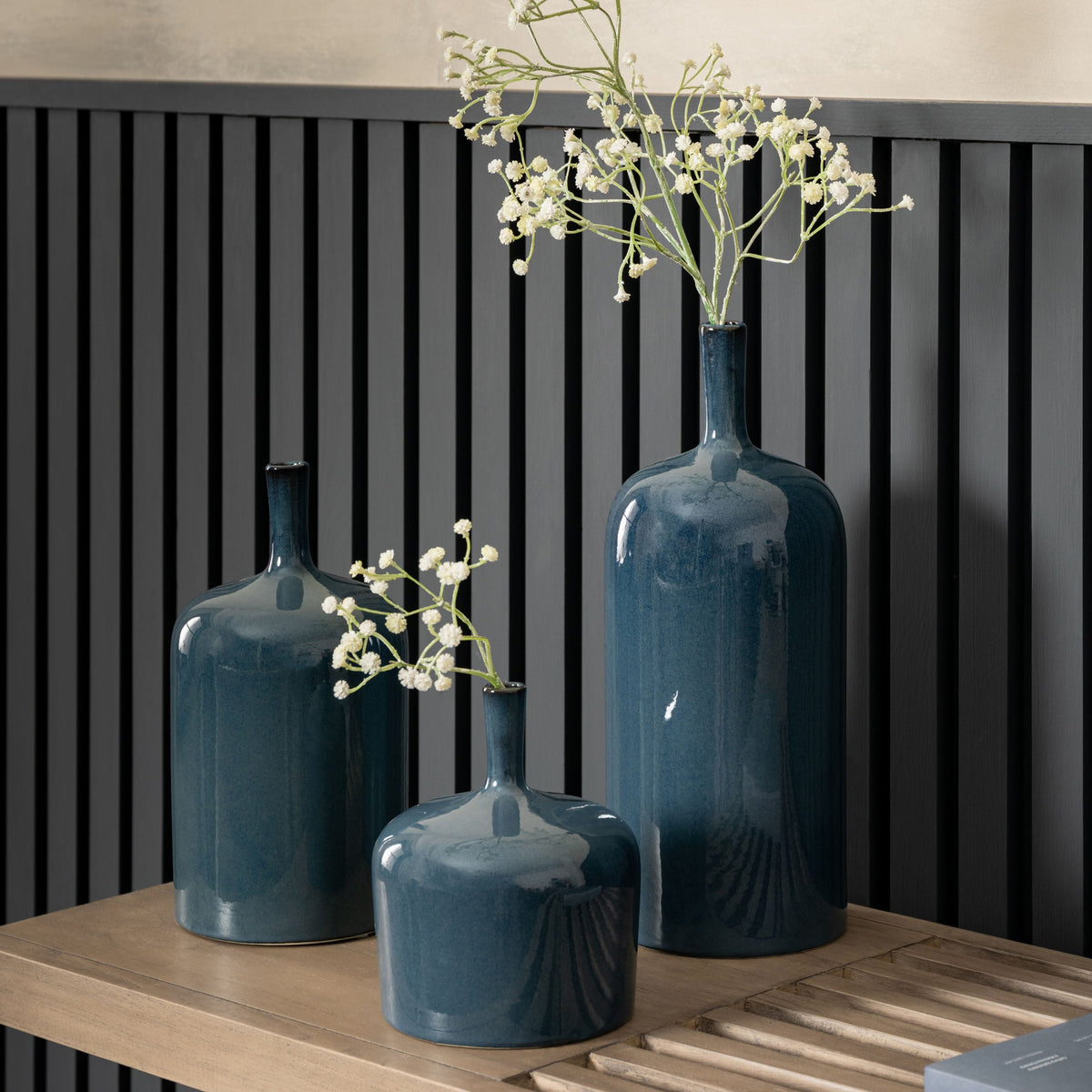 Herniss Ornaments Blue (Set of 3).