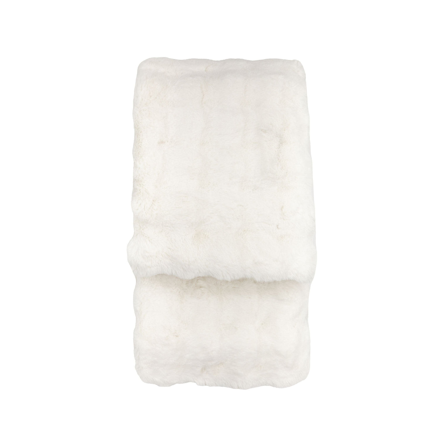 Bodhi Accessories Marshmallow Rabbit Fur Throw Cream House of Isabella UK