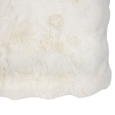 Bodhi Accessories Marshmallow Rabbit Fur Throw Cream House of Isabella UK