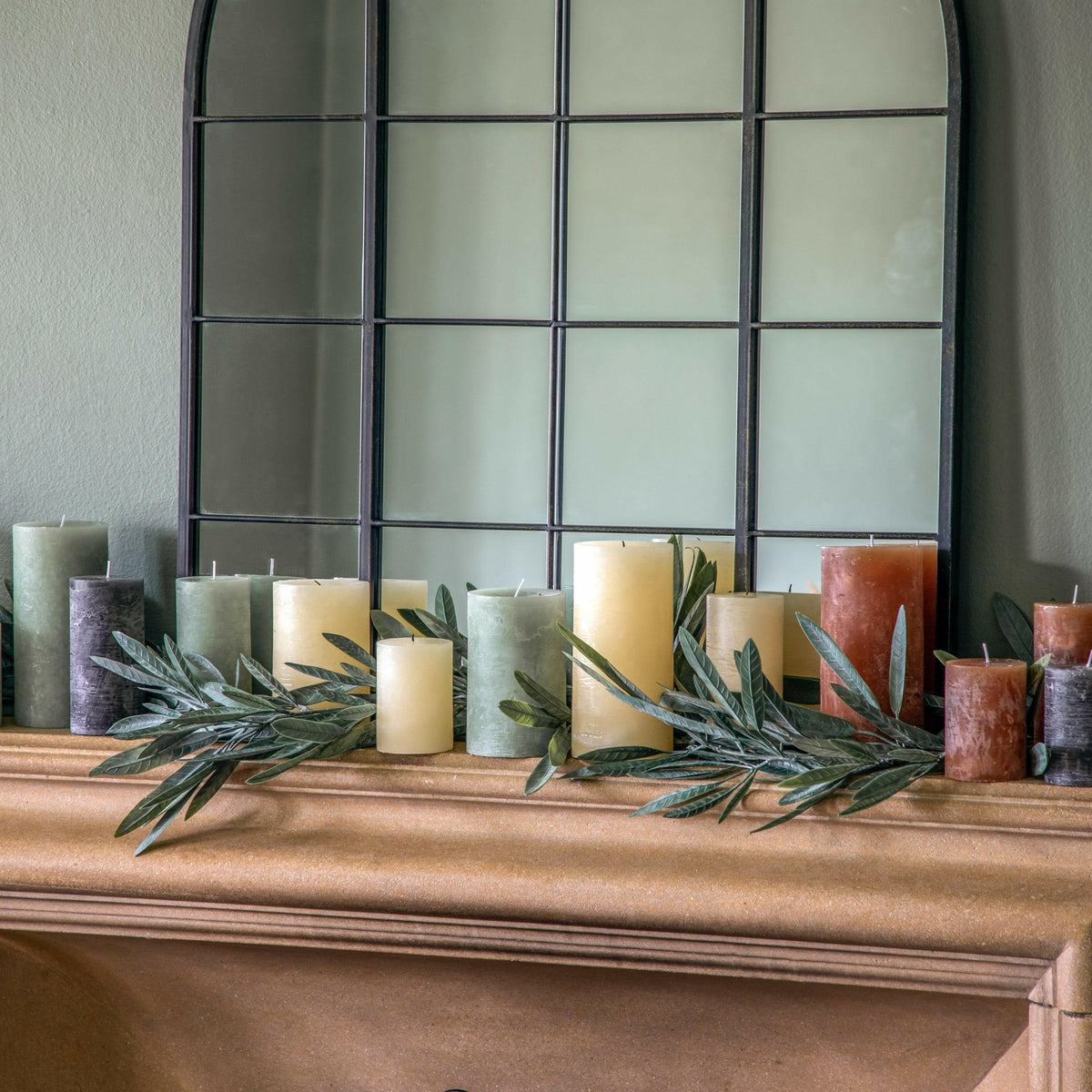 Evercreech Candle Rustic Slate Large.