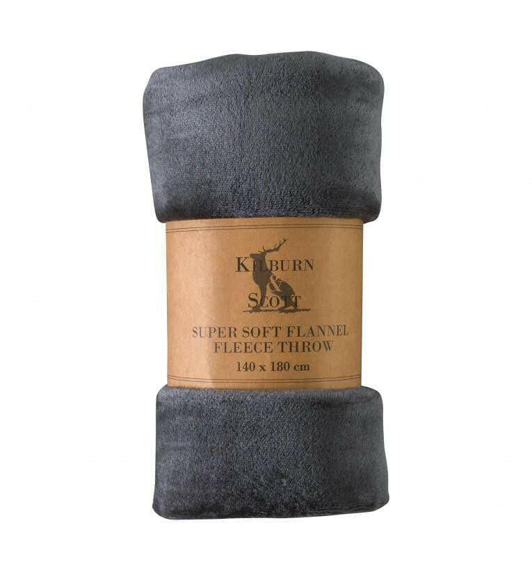 Friarn Flannel Fleece Charcoal.