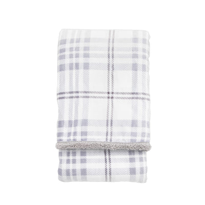 Bodhi Accessories Tartan Sherpa Throw House of Isabella UK