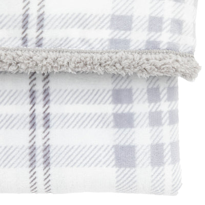 Bodhi Accessories Tartan Sherpa Throw House of Isabella UK