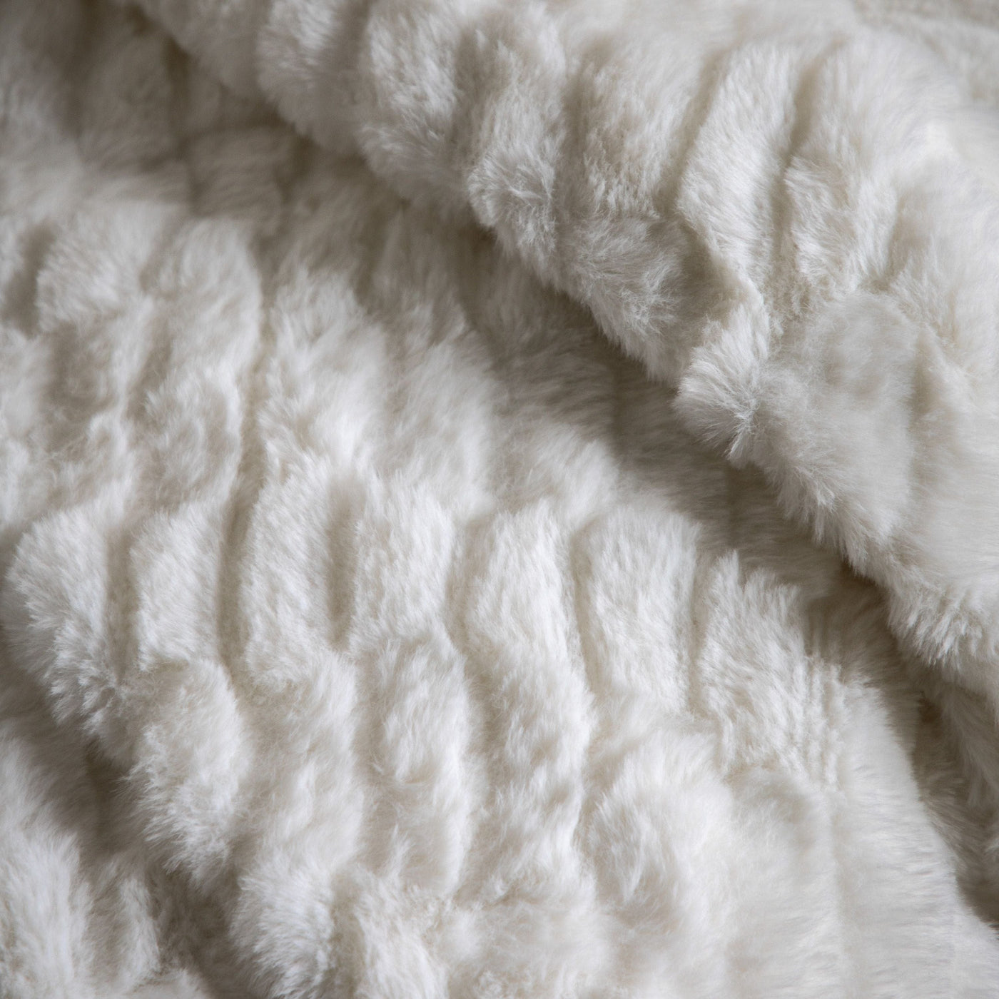 Bodhi Accessories Textured Rabbit Fur Throw House of Isabella UK