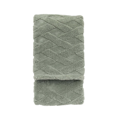 Bodhi Accessories Textures Cross Knit Aspen Green 130x170cm House of Isabella UK