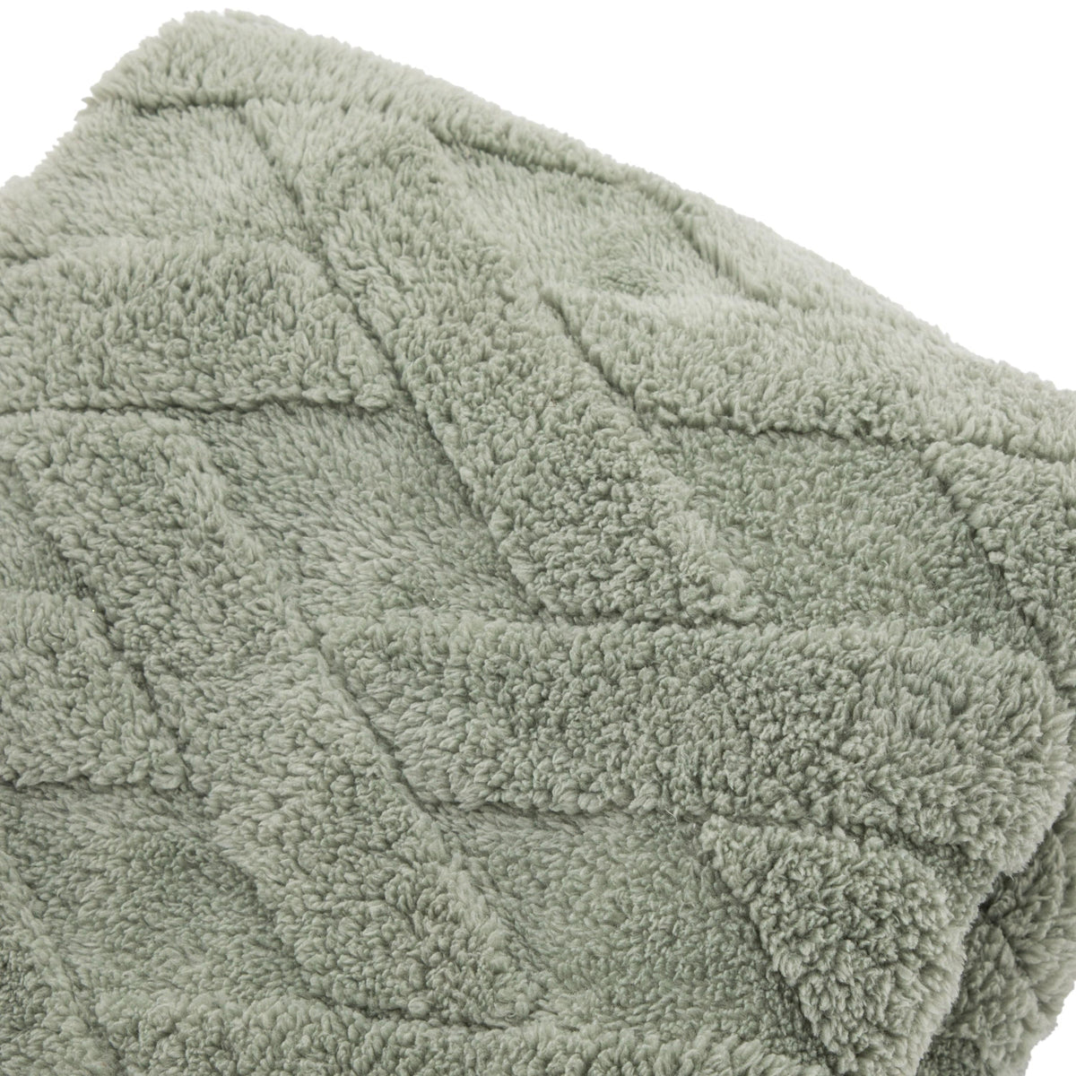 Textures Cross Knit Aspen Green 130x170cm.