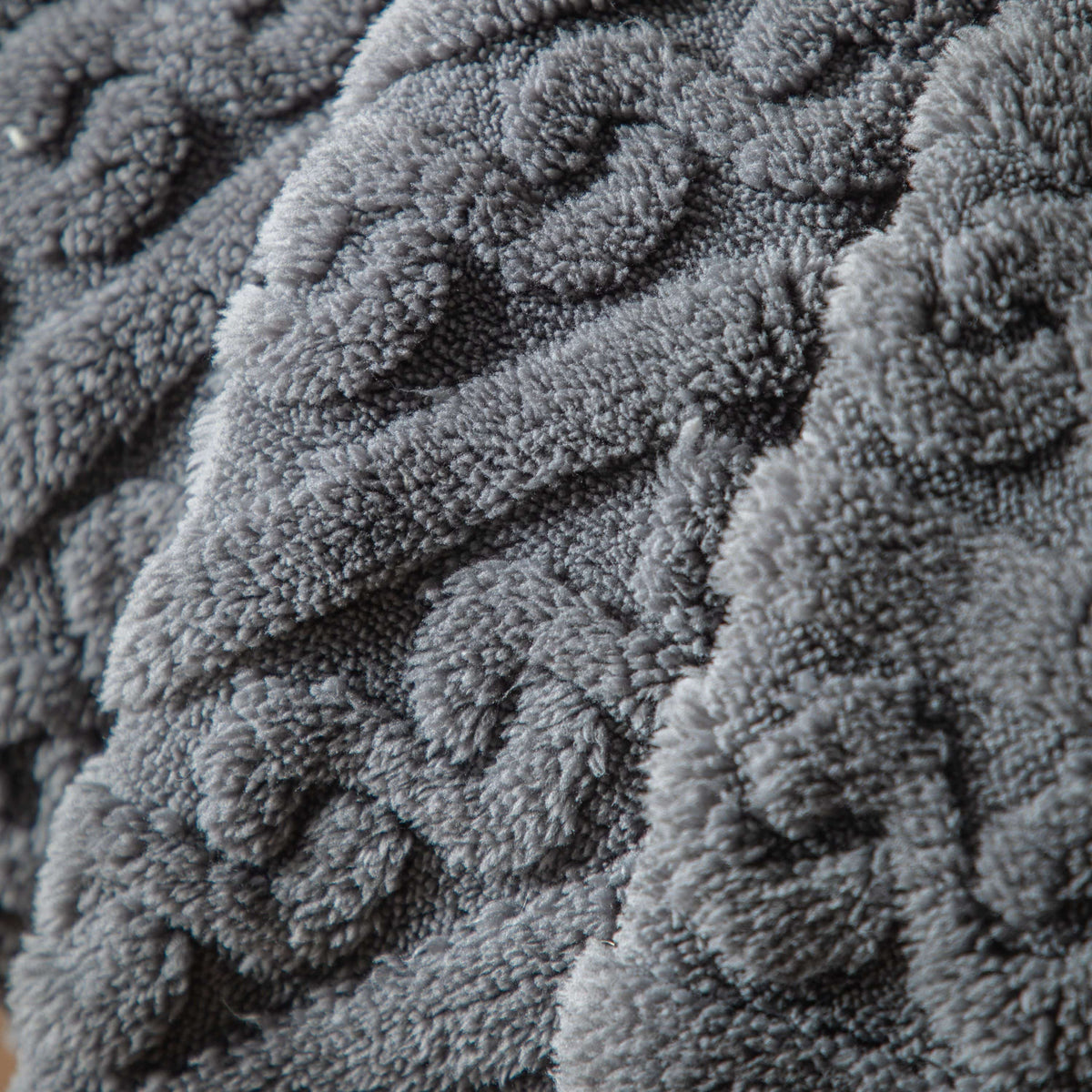 Textures Twist Knit Grey 130x170cm.