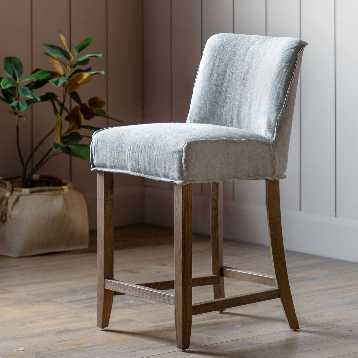 Bodhi Dining Harpenden Bar Stool 2pk - Taupe House of Isabella UK