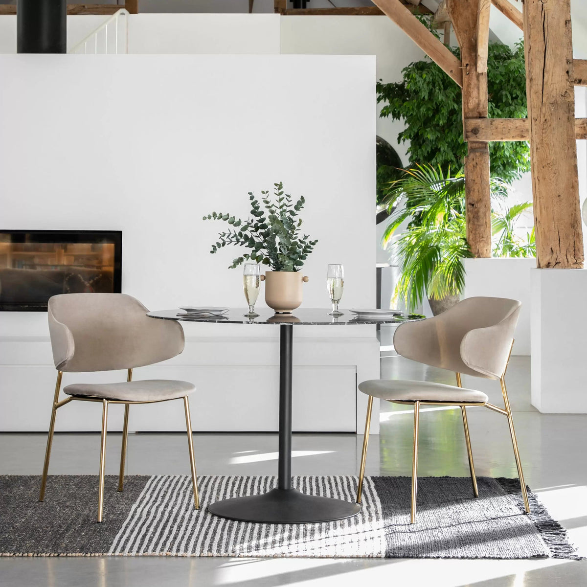 Highworth Dining Chair Taupe (2pk).