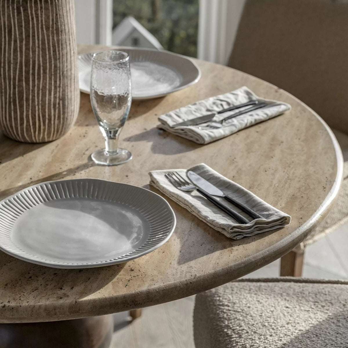Northstowe Round Dining Table 1100x1100x730mm.
