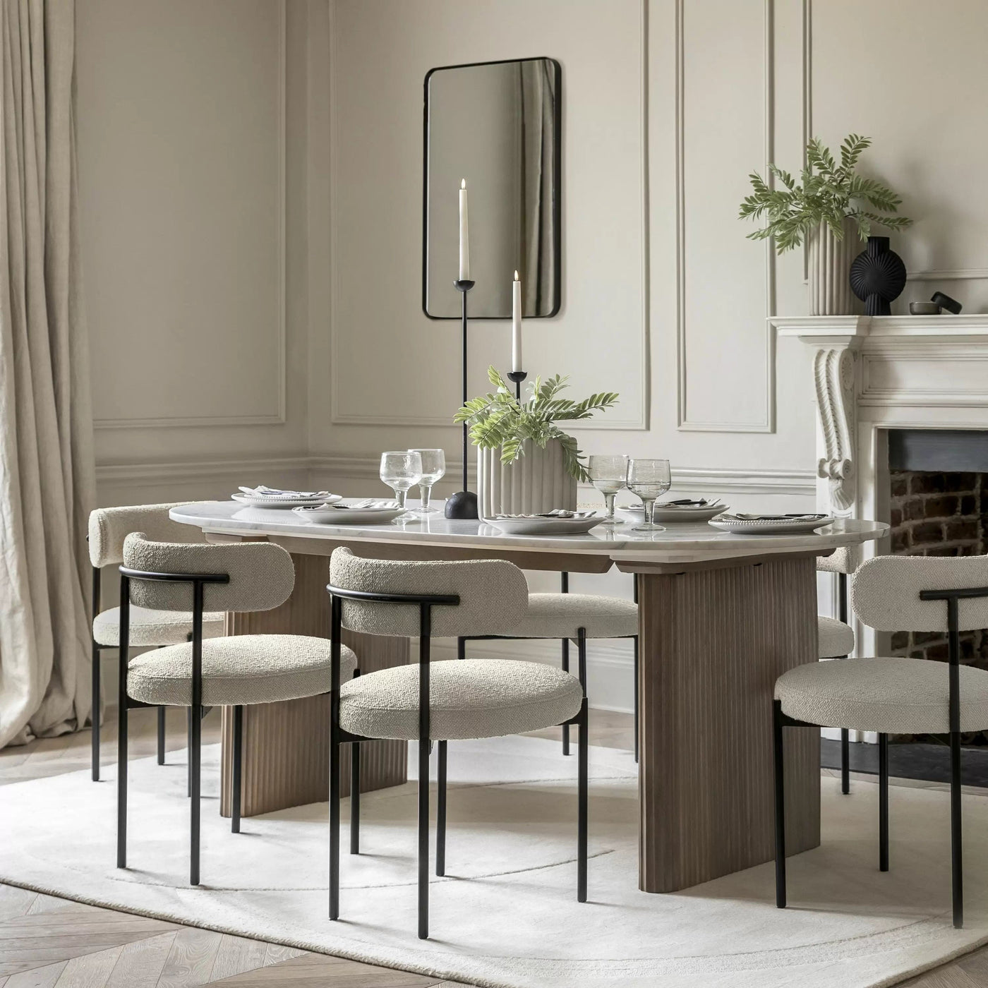 Bodhi Dining Wiltown Dining Table 2000x900x760mm House of Isabella UK