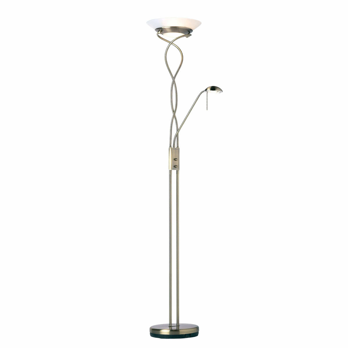 Dowlish Floor Lamp Antique Brass.
