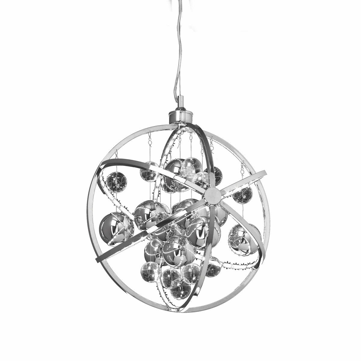 Dulverton Pendant Light Chrome Medium.