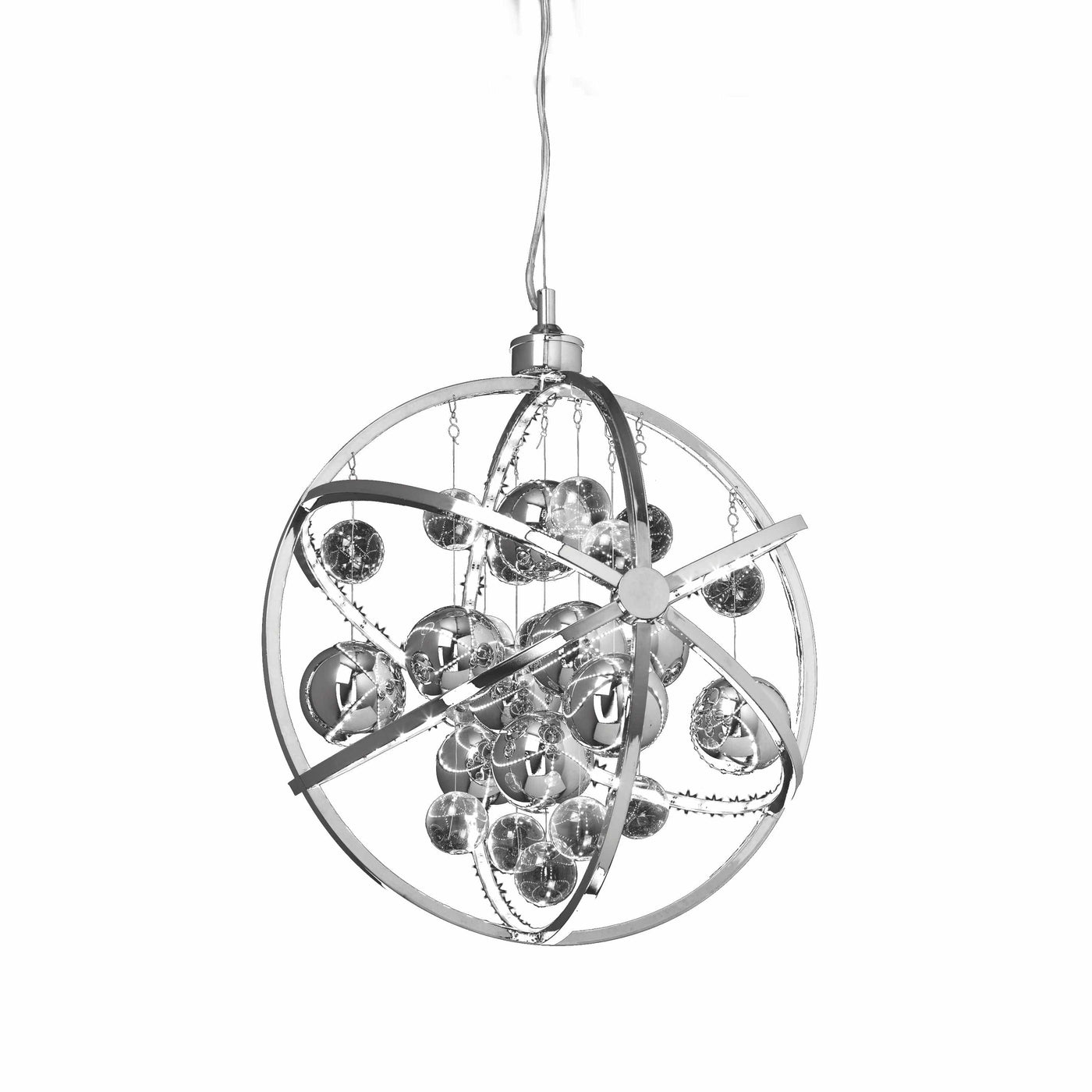 Bodhi Lighting Dulverton Pendant Light Chrome Medium House of Isabella UK