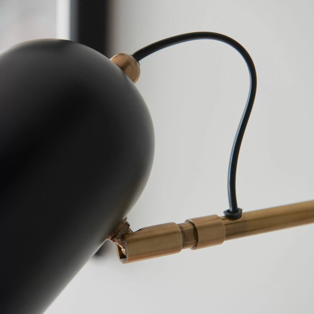 Dunningwell Wall Light Antique Brass and Black.