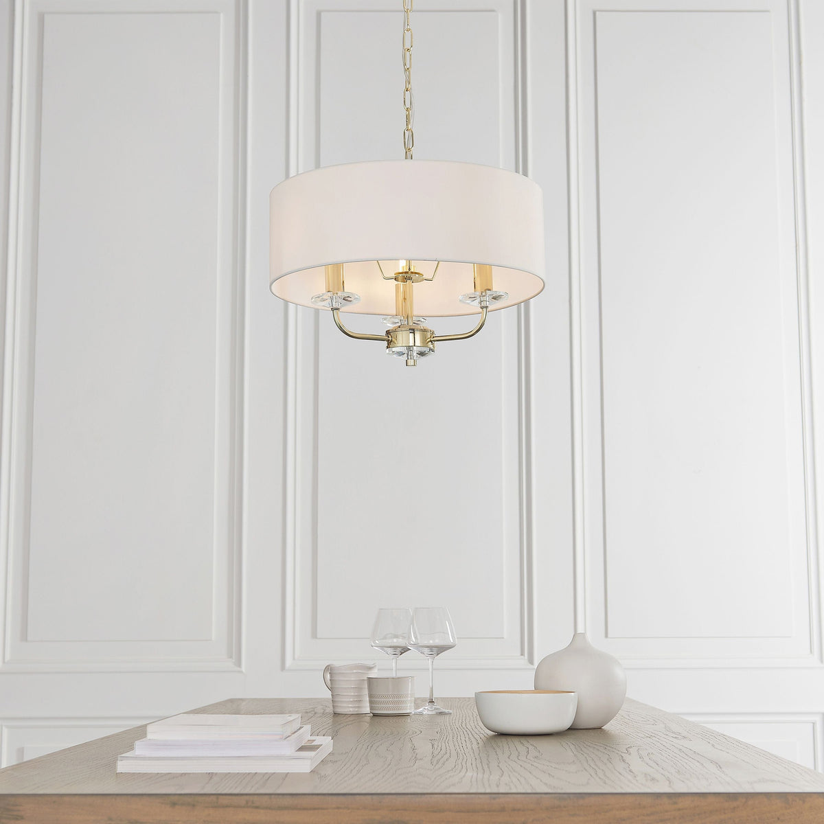 Eaclevedon 3 Pendant Light Brass.