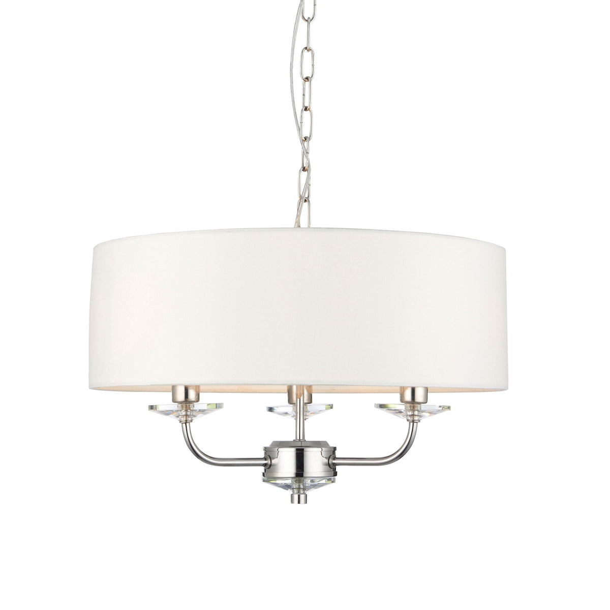 Eaclevedon 3 Pendant Light Bright Nickel.