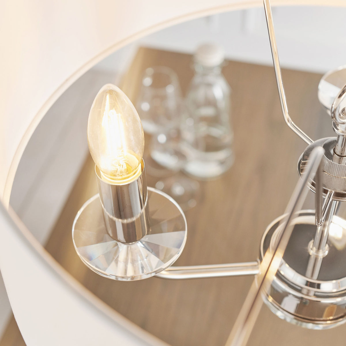 Eaclevedon 3 Pendant Light Bright Nickel.