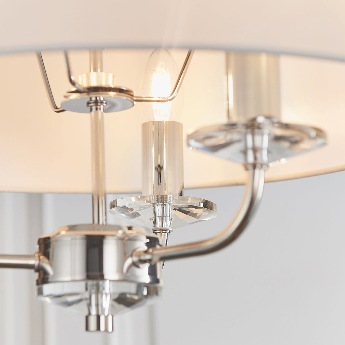 Eaclevedon 3 Pendant Light Bright Nickel.