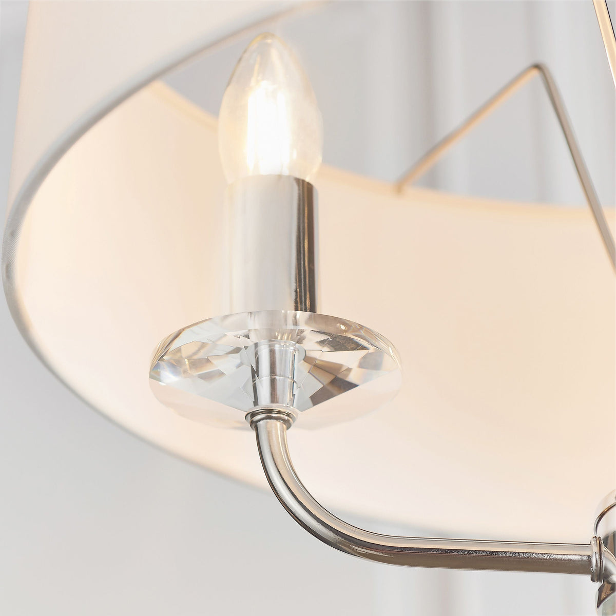 Eaclevedon 3 Pendant Light Bright Nickel.