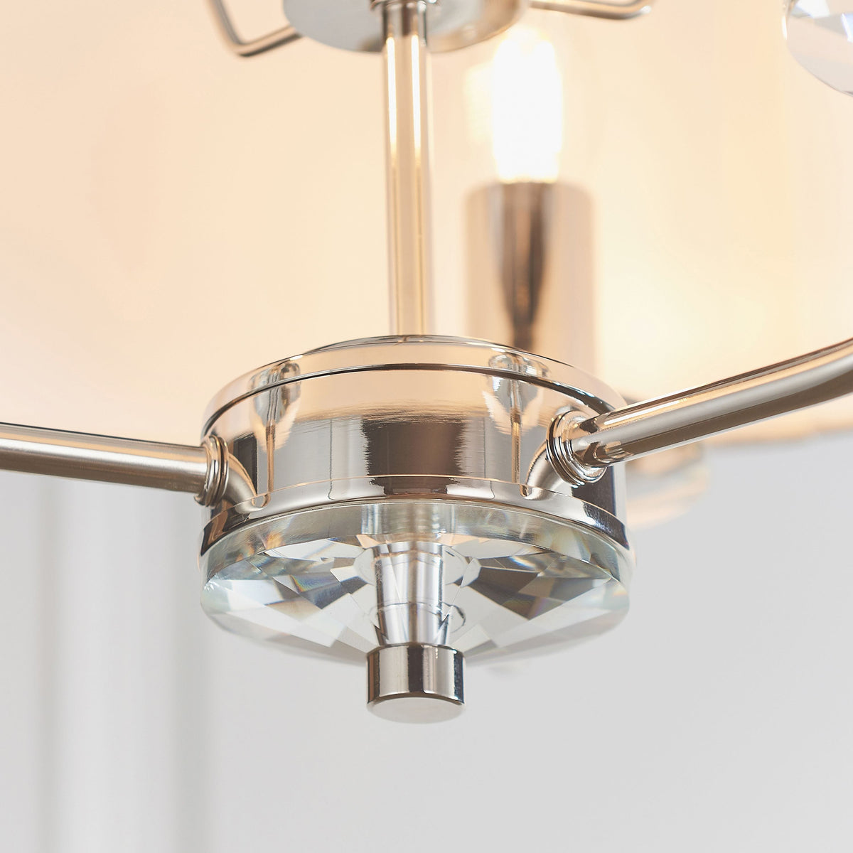 Eaclevedon 3 Pendant Light Bright Nickel.