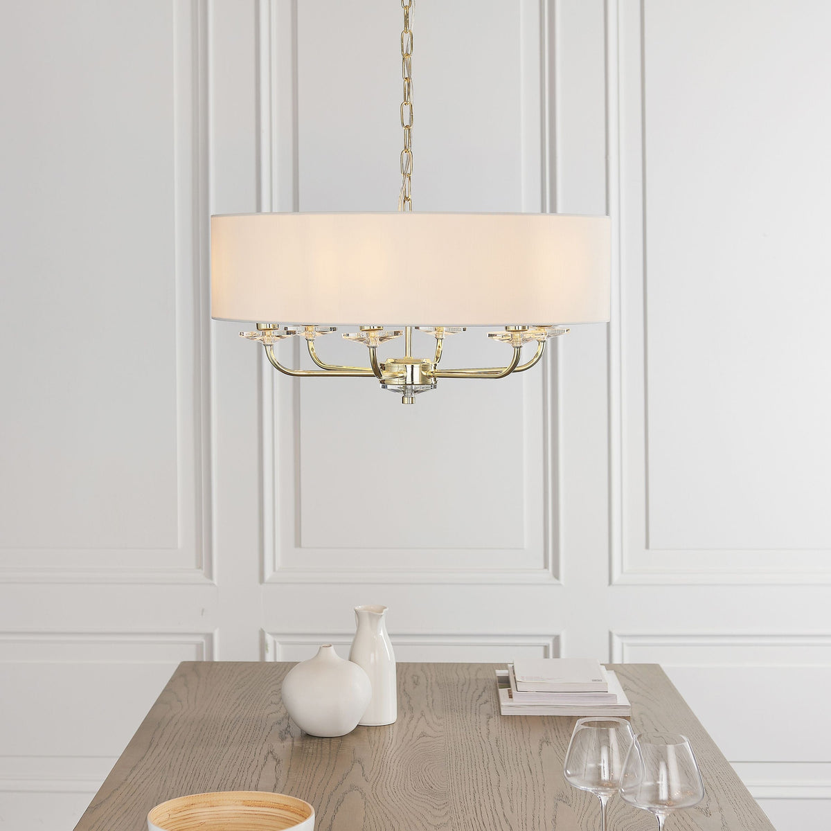 Eaclevedon 6 Pendant Light Brass.