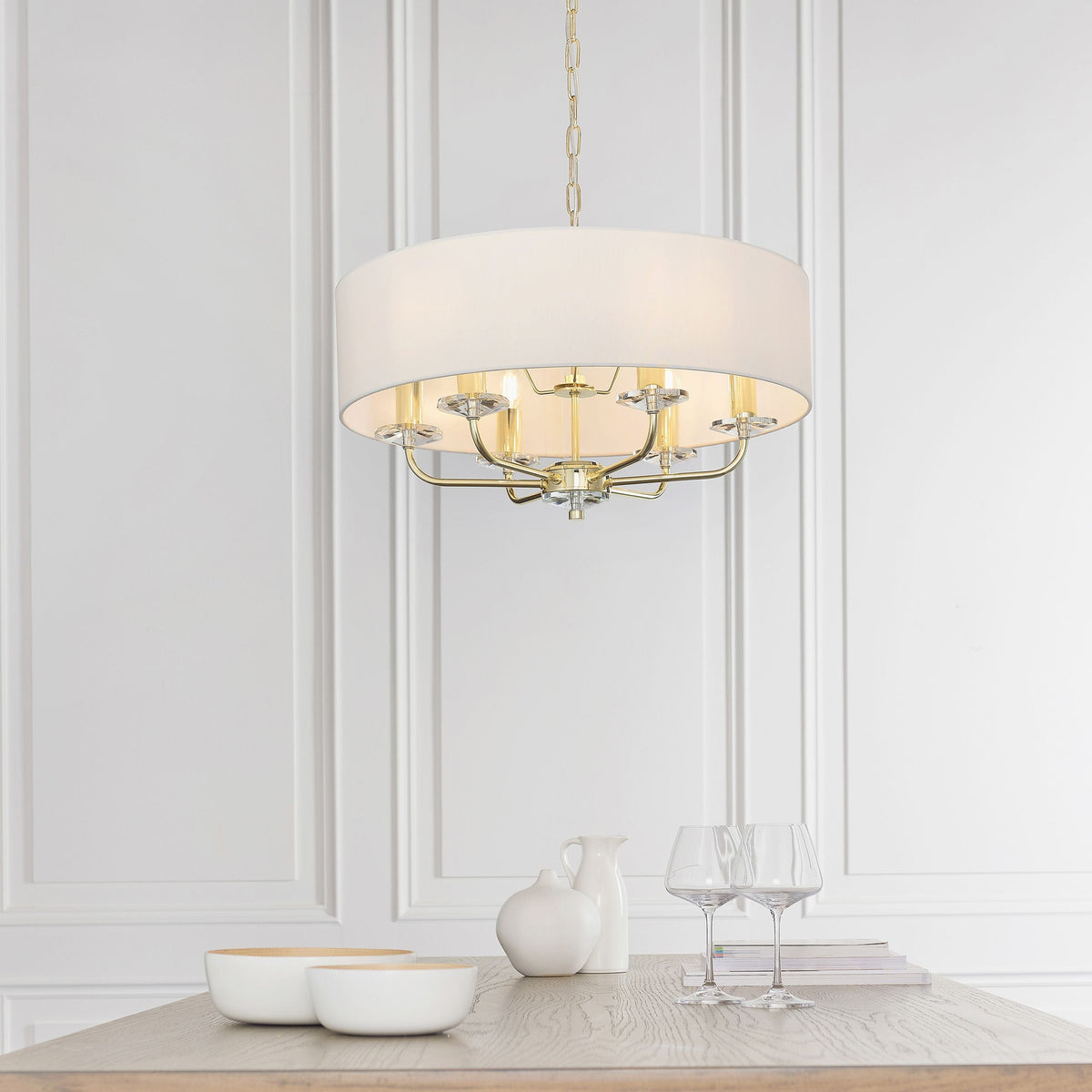 Eaclevedon 6 Pendant Light Brass.