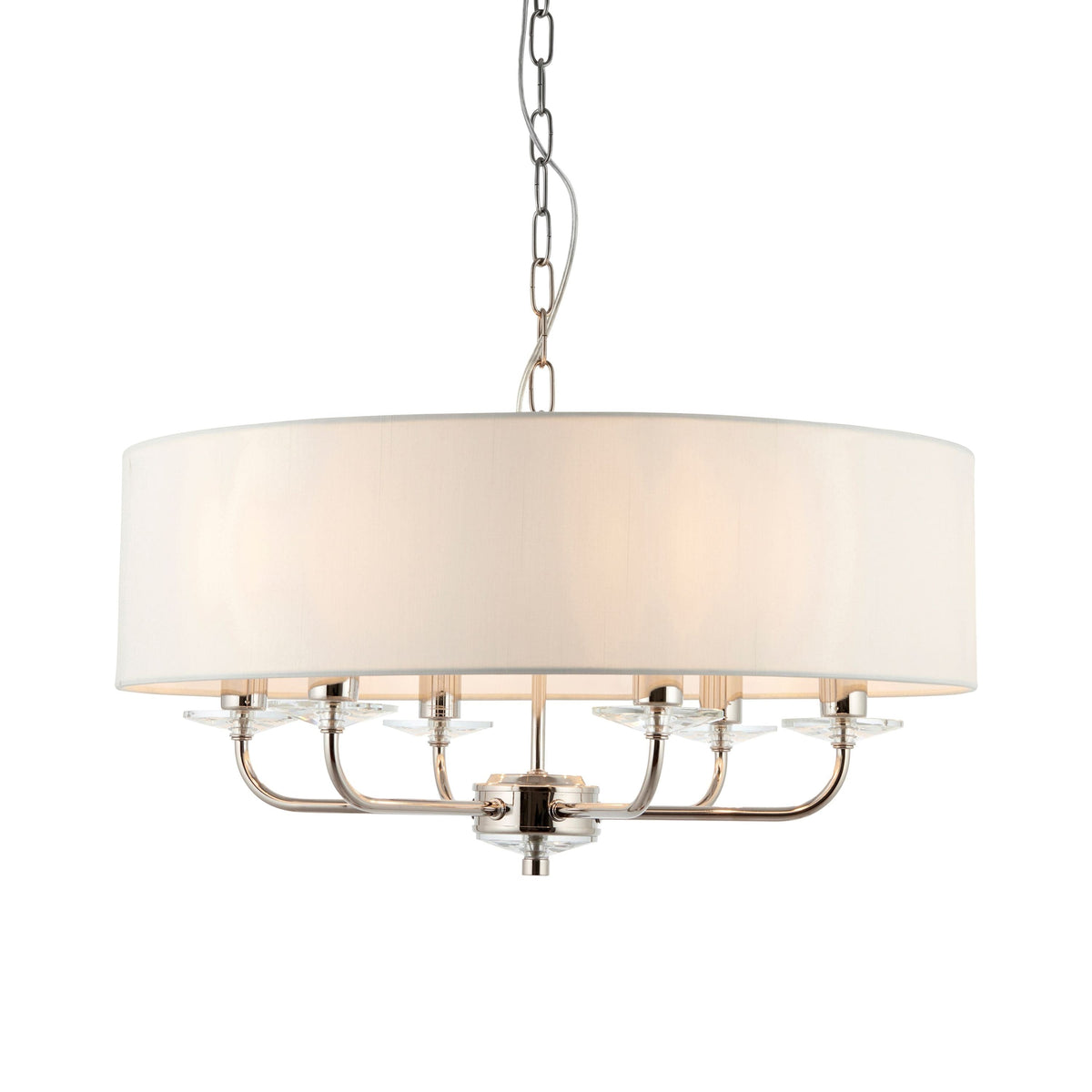 Eaclevedon 6 Pendant Light Bright Nickel.