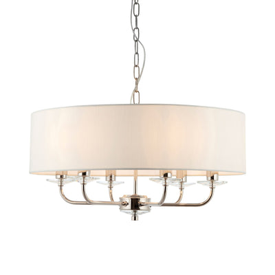 Bodhi Lighting Eaclevedon 6 Pendant Light Bright Nickel House of Isabella UK