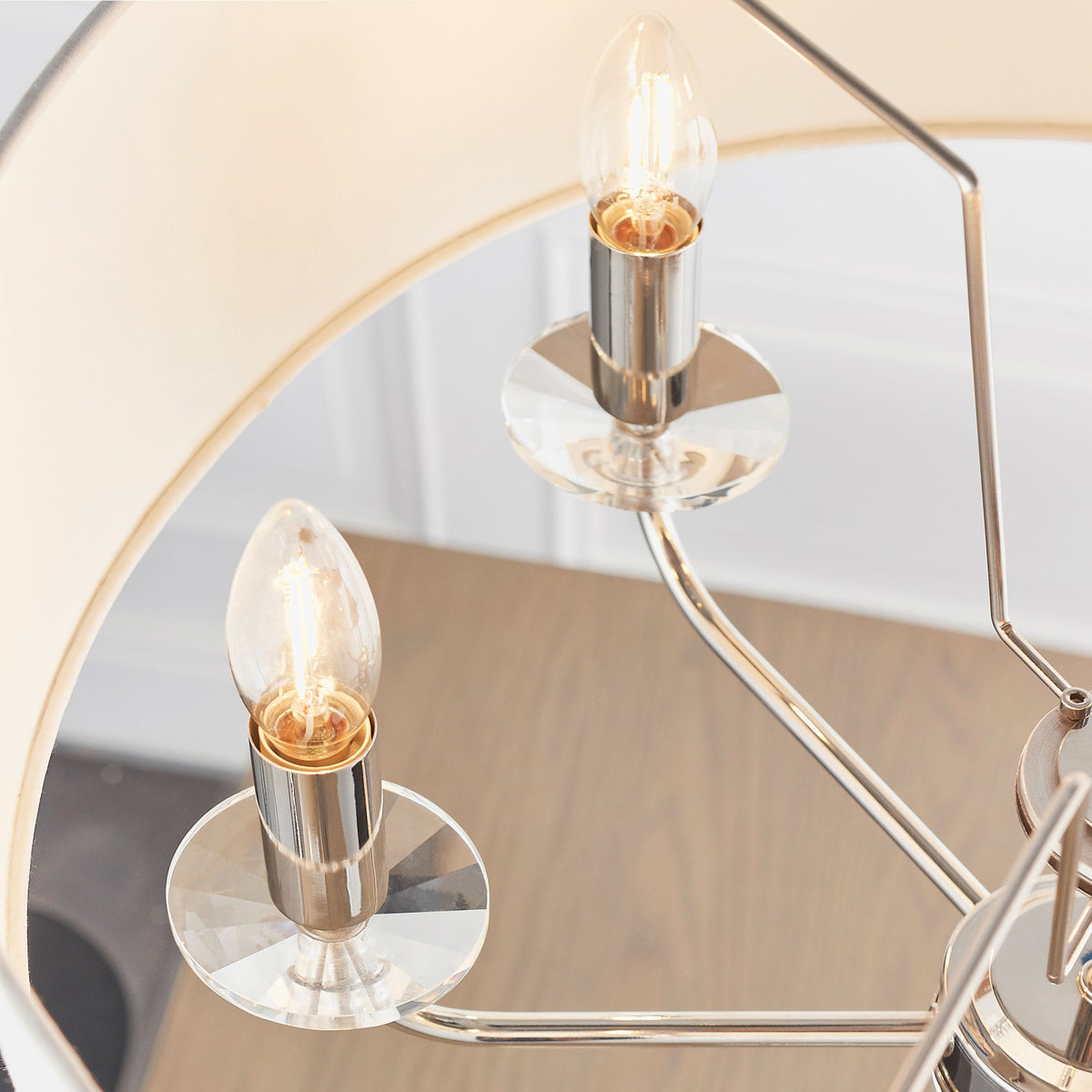 Eaclevedon 6 Pendant Light Bright Nickel.