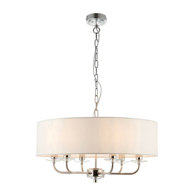 Bodhi Lighting Eaclevedon 6 Pendant Light Bright Nickel House of Isabella UK