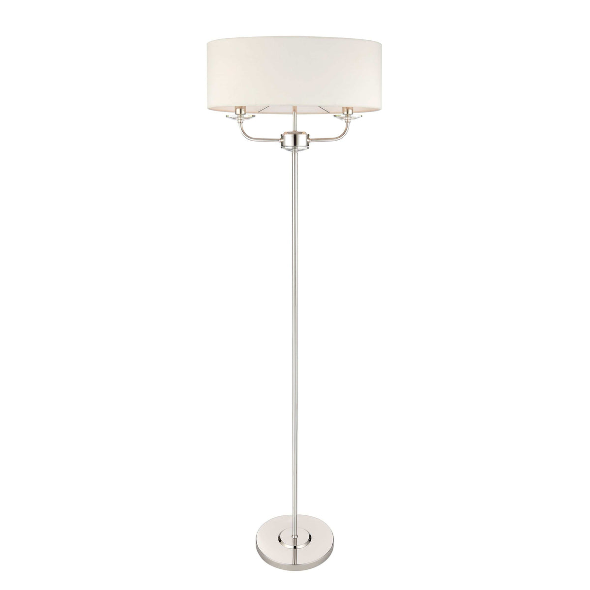 Eaclevedon Floor Lamp Bright Nickel.