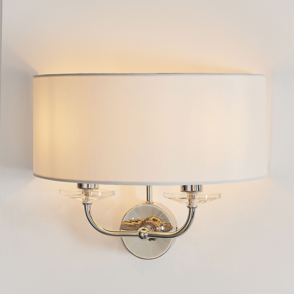 Eaclevedon Wall Light Bright Nickel.
