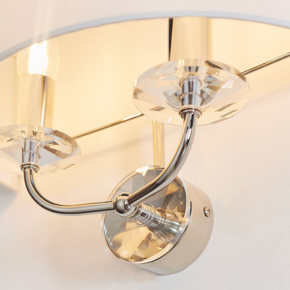 Eaclevedon Wall Light Bright Nickel.