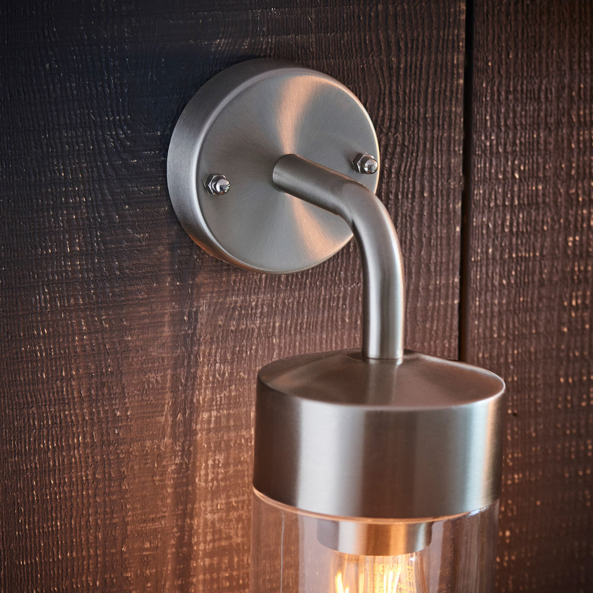 Eacowes Wall Light Brushed Steel.