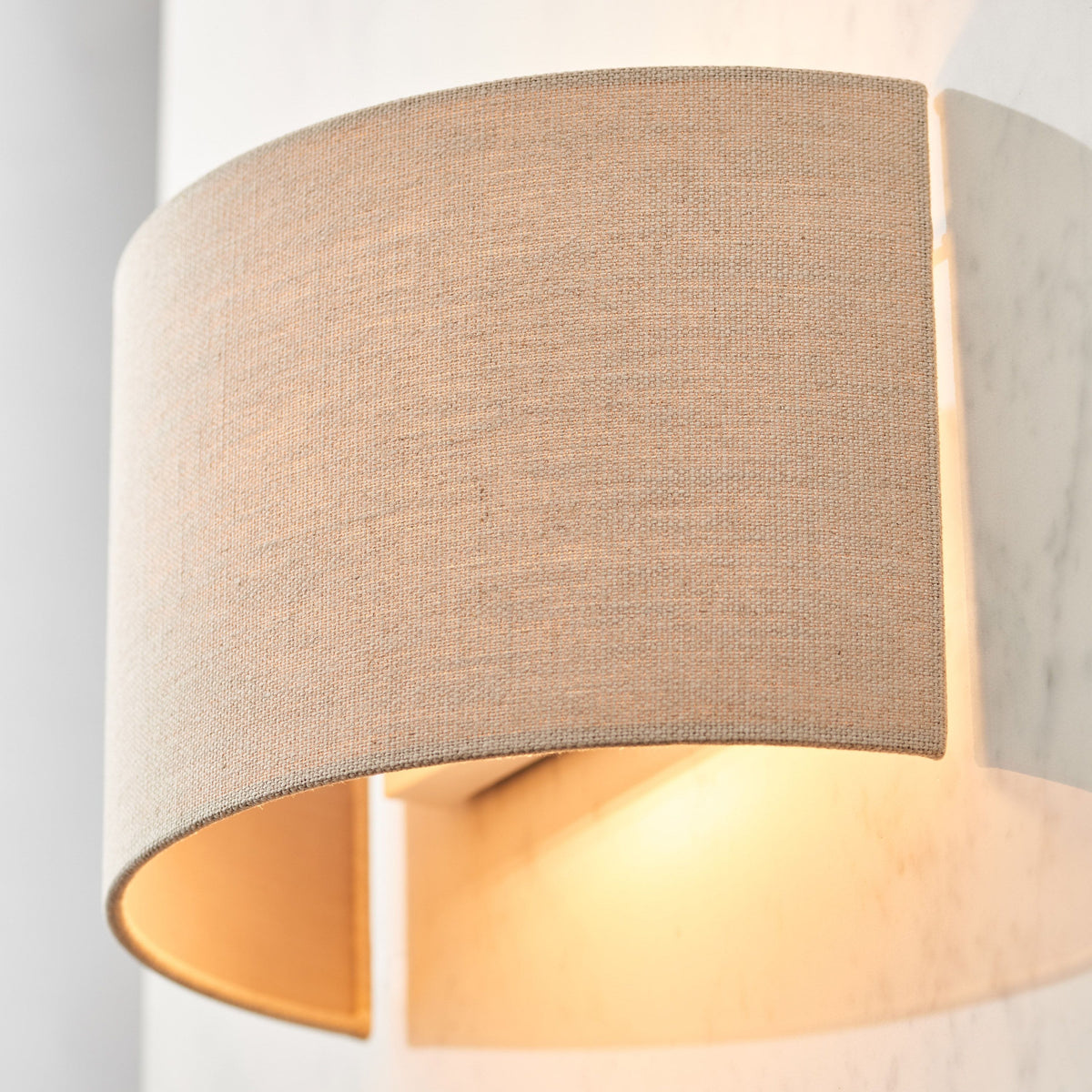 Eahewish 1 Wall Light Natural Linen.