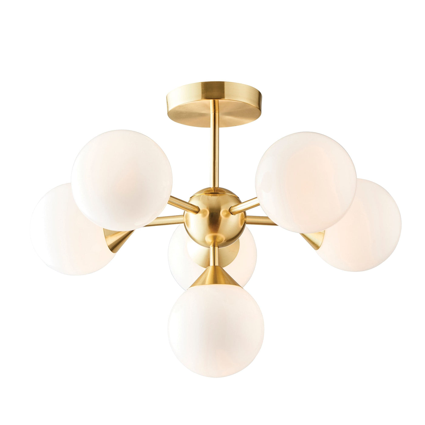 Bodhi Lighting EaStreet 6 Ceiling Light Brushed Gold House of Isabella UK